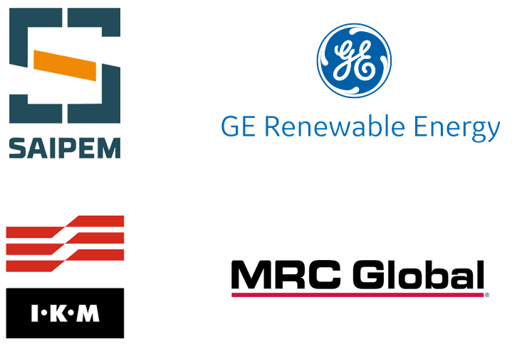 SAIPEM, IKM, GE Renewable Energy and MRC Global logo